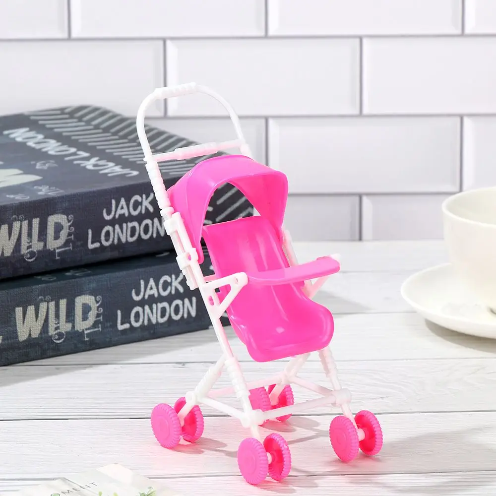Cochecito de bebé para muñecas, casa de muñecas, barbies, accesorios, carro infantil, modelo de guardería, juguetes de juego para niñas Cochecito de bebé para muñecas, casa de muñecas, barbies, accesorios, carro infantil, modelo de guardería, juguetes de juego para niñas