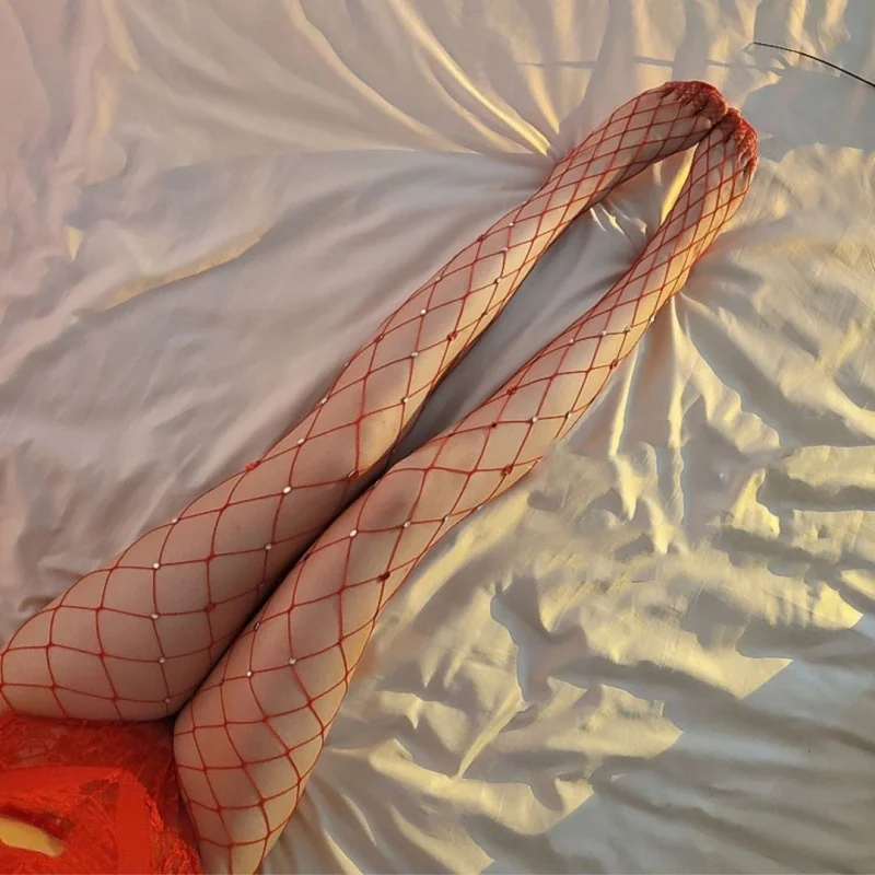 Sexy Stockings for Women Thin Snagging Resistant Hollow out See through Ins Trendy Red with Love Mesh Romper Fishnet Sto
Sexy Stockings for Women Thin Snagging Resistant Hollow out See through Ins Trendy Red with Love Mesh Romper Fishnet Sto