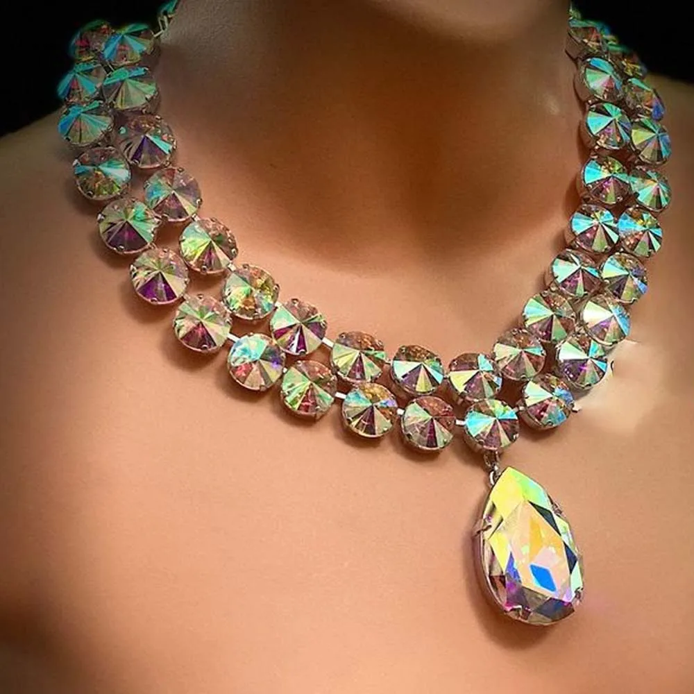 Double Layer Necklace Set for Women Luxury Earring Rhinestone Fashion Bridal Dubai Set Party Gifts 2 Mallzona S712dae1aa59f4deeabf2a2e6784bd79ck Double Layer Necklace Set for Women Luxury Earring Rhinestone Fashion Bridal Dubai Set Party Gifts Mallzona