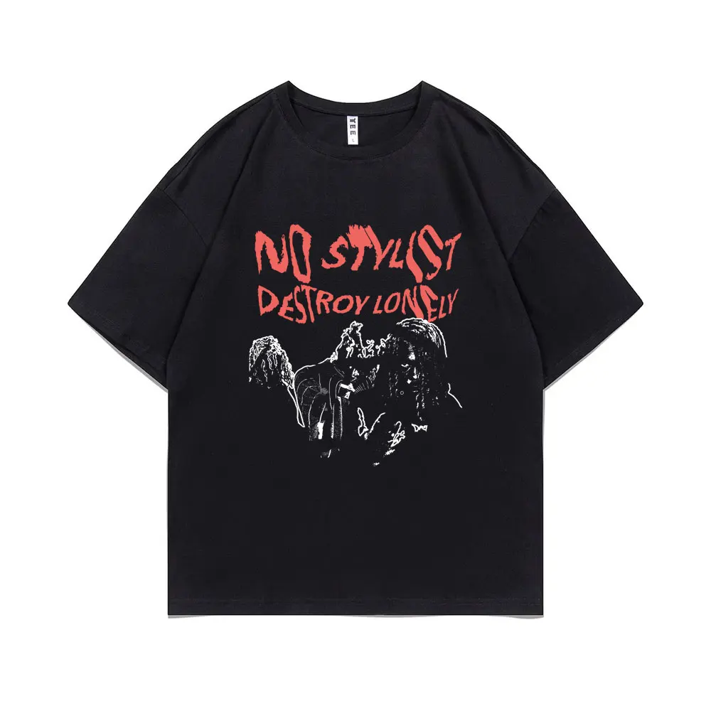 Hip Hop Rapper Destroy Lonely No Stylish Print T-shirt Men Women Fashion Casual Loose Tshirt Unisex Vintage Pure Cotton T Shirts 
Hip Hop Rapper Destroy Lonely No Stylish Print T-shirt Men Women Fashion Casual Loose Tshirt Unisex Vintage Pure Cotton T Shirts
