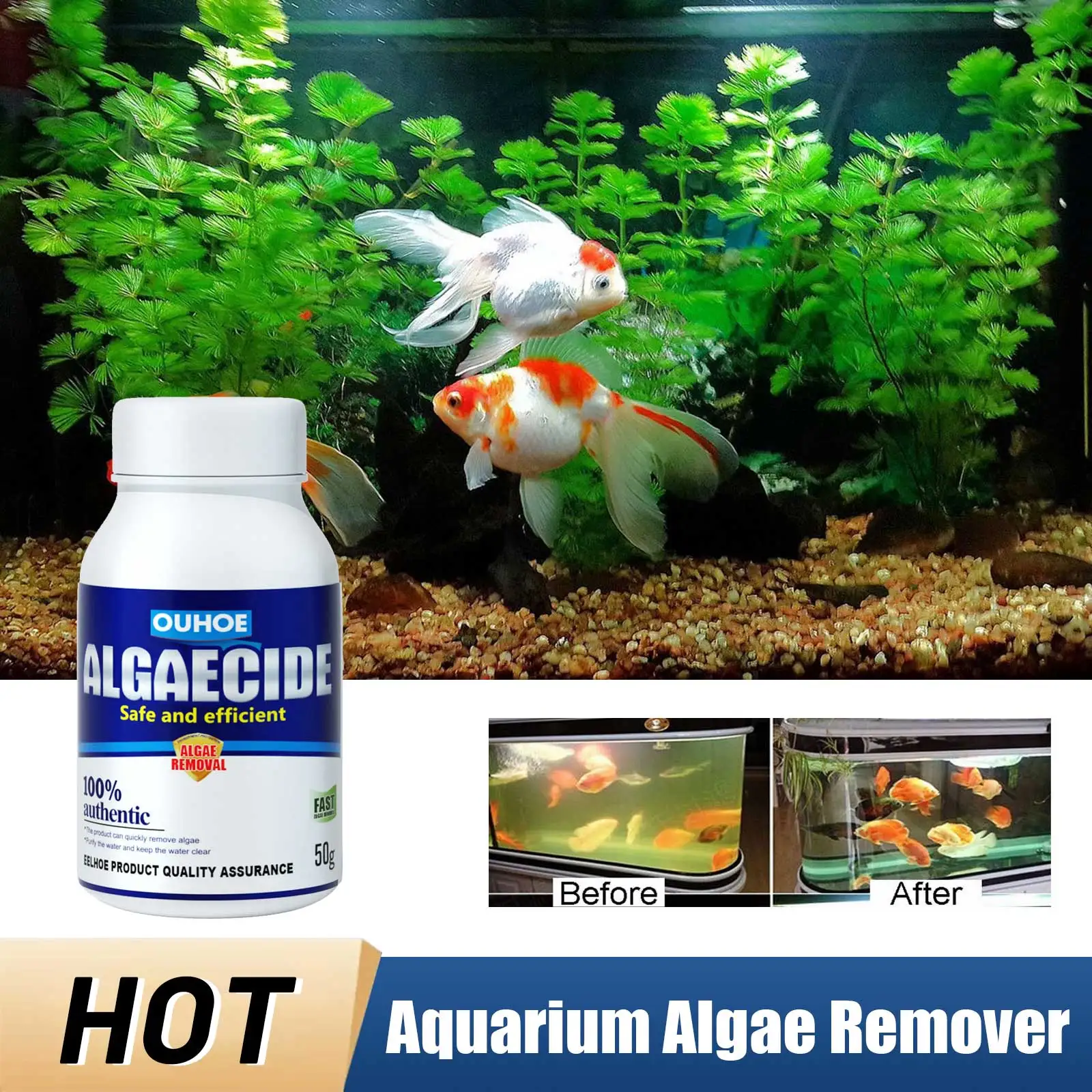 Aquarium Algae Remover Fish Tank Cleaning Powder Moss Sludge Remover Algae Repellent Agent Water Algae Control Tank Pond Cleaner
Aquarium Algae Remover Fish Tank Cleaning Powder Moss Sludge Remover Algae Repellent Agent Water Algae Control Tank Pond Cleaner