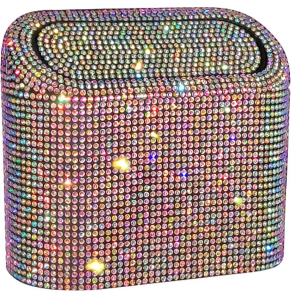 Glitter Trash Can Auto Supplies Storage Box Garbage Grabber Bling Rhinestone Interior Accessories Square Pressing Car Trash Bin
Glitter Trash Can Auto Supplies Storage Box Garbage Grabber Bling Rhinestone Interior Accessories Square Pressing Car Trash Bin