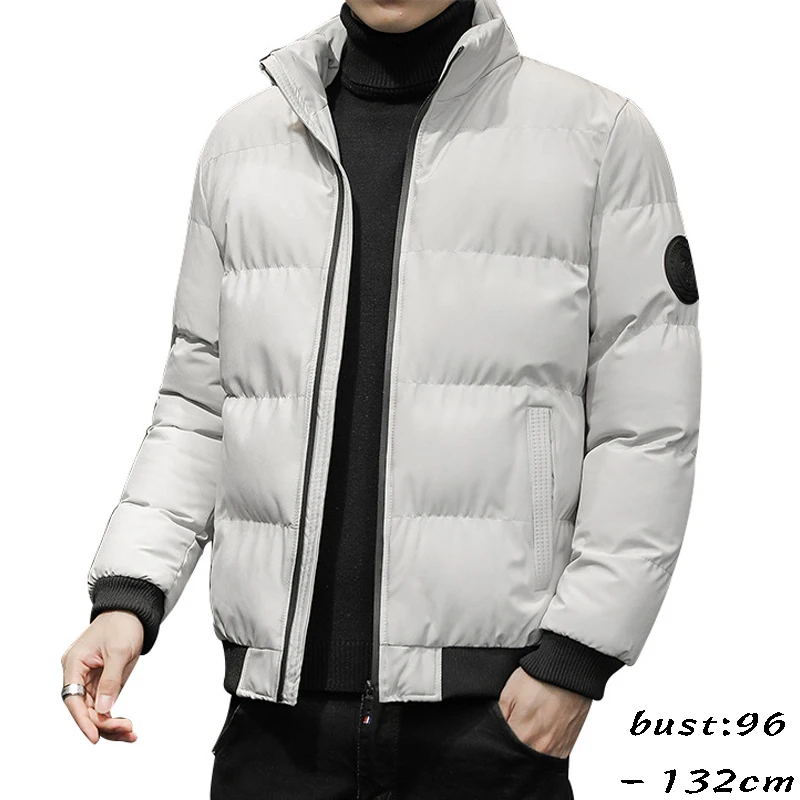 

high quality winter jacket and coat for men big size quilted padding zip up new 2023 causal outerwear clothing black green beige