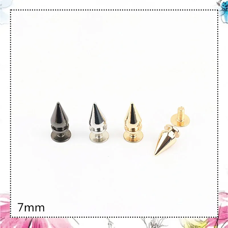 50Pcs Bag Handbags Metal Nails Clip Buckle Pointed Spike Combined Buttons Rivet Screw for Bag Leather Craft Hardware Accessories
50Pcs Bag Handbags Metal Nails Clip Buckle Pointed Spike Combined Buttons Rivet Screw for Bag Leather Craft Hardware Accessories