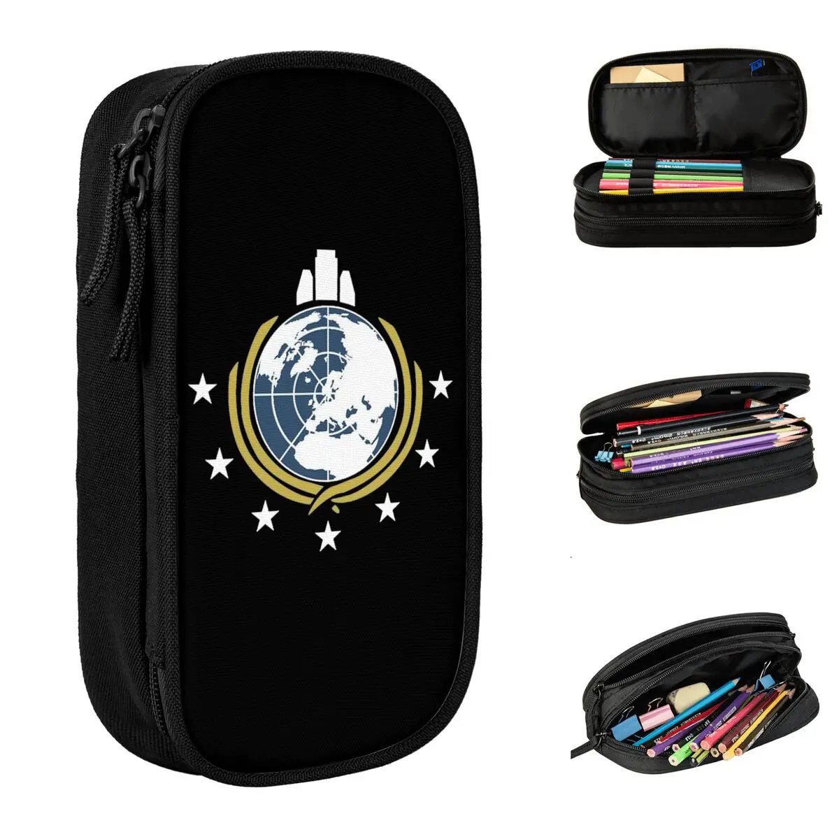 Helldivers Pencil Case New Shooting Game Pen Holder Bag Girl Boy Big Capacity School Supplies Gift Pencilcases
Helldivers Pencil Case New Shooting Game Pen Holder Bag Girl Boy Big Capacity School Supplies Gift Pencilcases