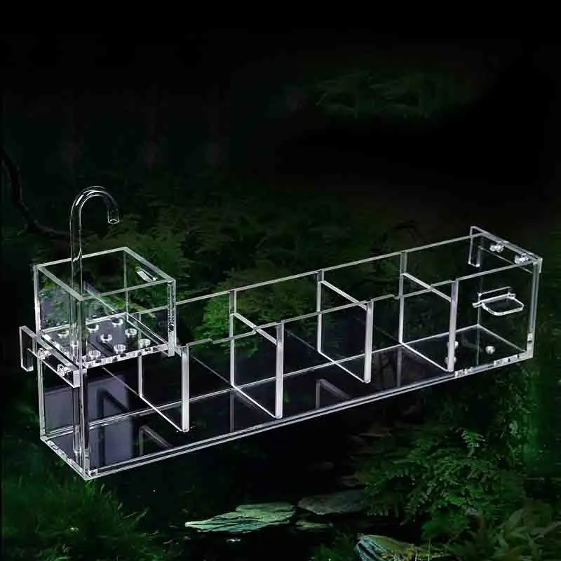 

External Vis Fish Tank Filter Square Acrylic Betta Ecopower Hydro Tank Water Filter Koi Peceras Y Acuarios Aqurium Accessories