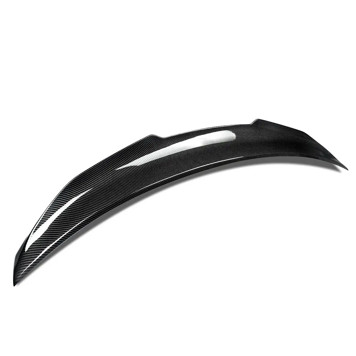 Rear Lip Trunk Spoiler Wing For 14-24 Infiniti Q50 Sedan PSM Carbon Fiber Style Rear Lip Trunk Spoiler Wing For 14-24 Infiniti Q50 Sedan PSM Carbon Fiber Style