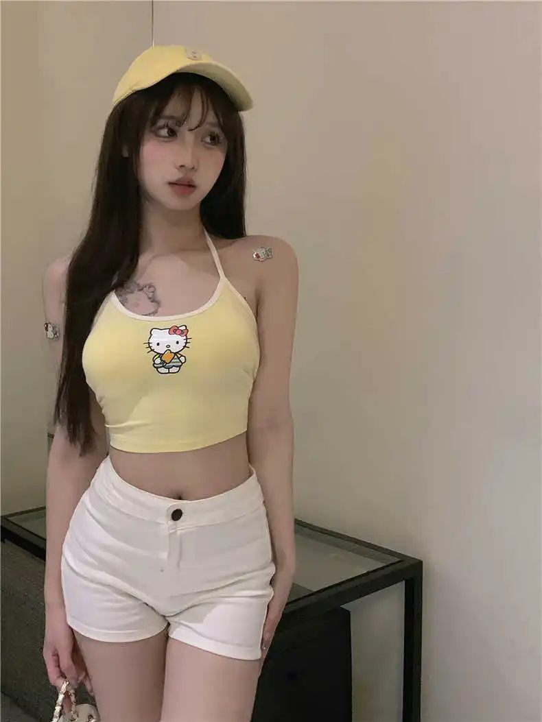 Кавайная Милая мультяшная милая мягкая камисоль Hello Kitty для девушек студенток с подтяжками для самостоятельного выращивания мультяшная короткая кофта нижняя рубашка
Кавайная Милая мультяшная милая мягкая камисоль Hello Kitty для девушек студенток с подтяжками для самостоятельного выращивания мультяшная короткая кофта нижняя рубашка