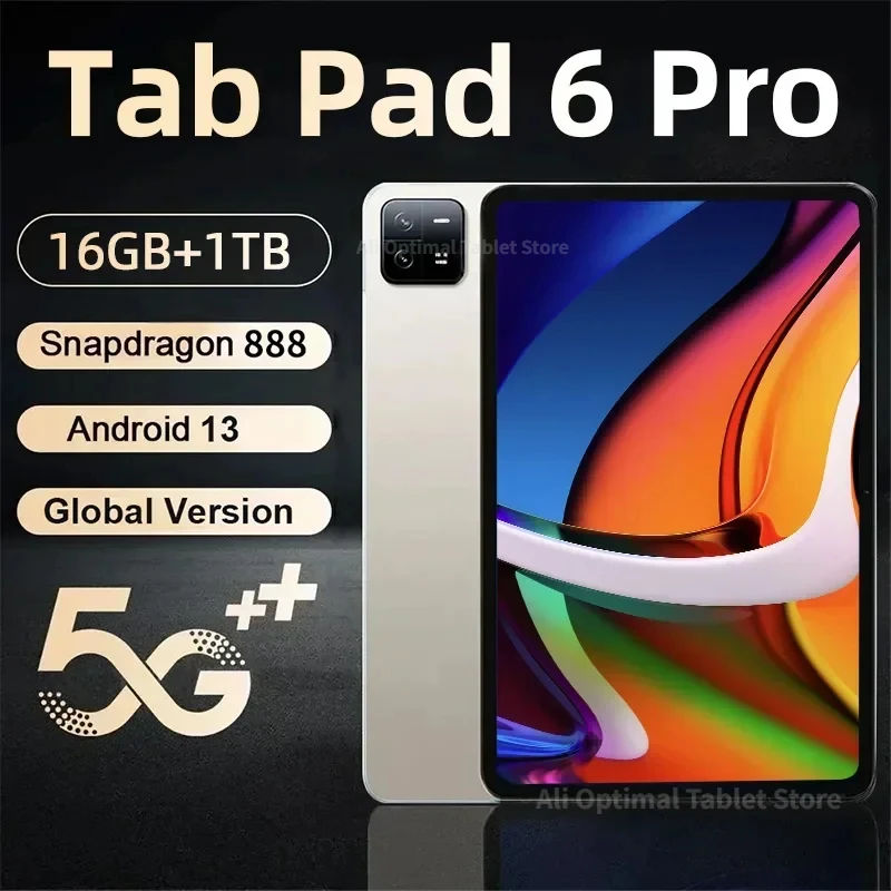 2024 Pad 6 Pro Original Global Tablet Android 13 Snapdragon 888 Tablets PC Dual Sim Card 16GB+512GB 5G WIFI HD 4K Mi Tab 샤오신패드
2024 Pad 6 Pro Original Global Tablet Android 13 Snapdragon 888 Tablets PC Dual Sim Card 16GB+512GB 5G WIFI HD 4K Mi Tab 샤오신패드