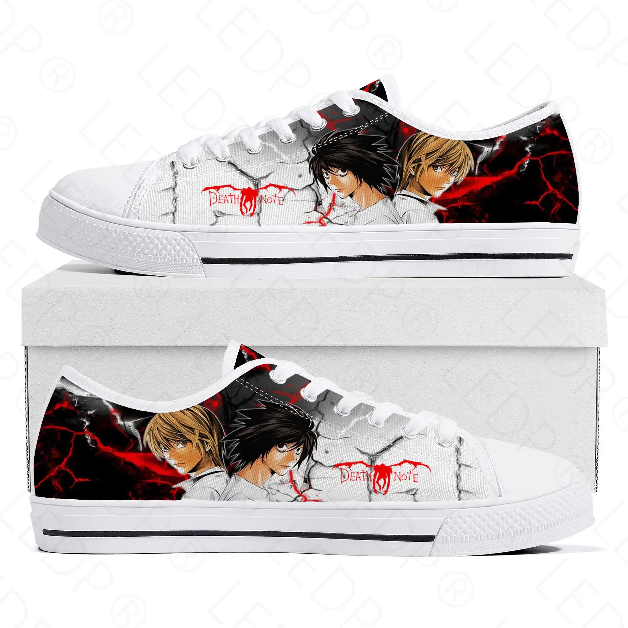 Низкие кроссовки с героями мультфильмов «Death Note», Yagami Lawliet L, мужские и женские подростковые холщовые кроссовки, Высококачественная обувь для пар, обувь на заказ
Низкие кроссовки с героями мультфильмов «Death Note», Yagami Lawliet L, мужские и женские подростковые холщовые кроссовки, Высококачественная обувь для пар, обувь на заказ