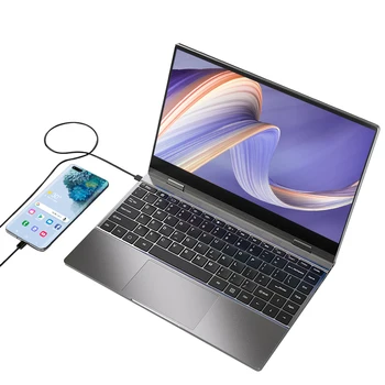EVICIV 충전식 터치 휴대용 모니터(키보드 포함) 클라우드 PC 라즈베리 스위치 PS5 Samsung DEX용 내장 배터리 하위 휴대 전화 화면 랩독