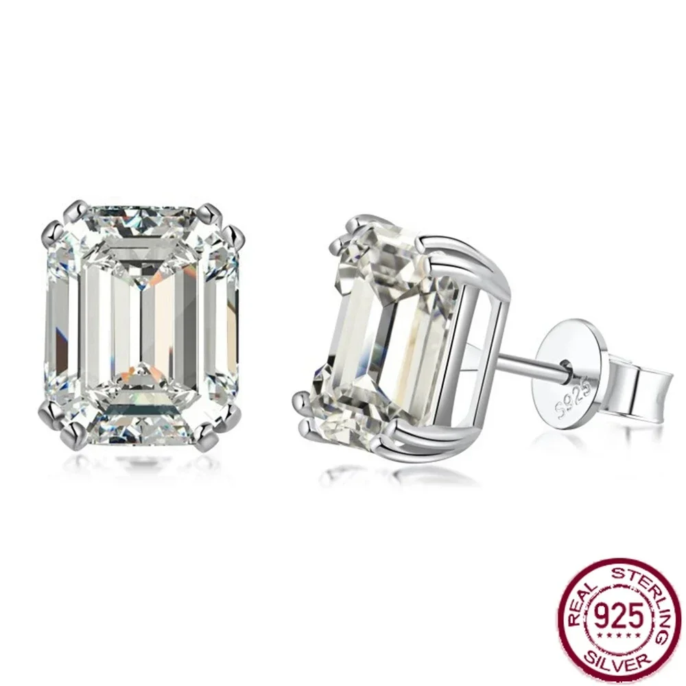100% 925 Sterling Silver Earrings Jade Cut 4CT5A Zircon Earrings Wedding Party Jewelry Women's Wedding
100% 925 Sterling Silver Earrings Jade Cut 4CT5A Zircon Earrings Wedding Party Jewelry Women's Wedding