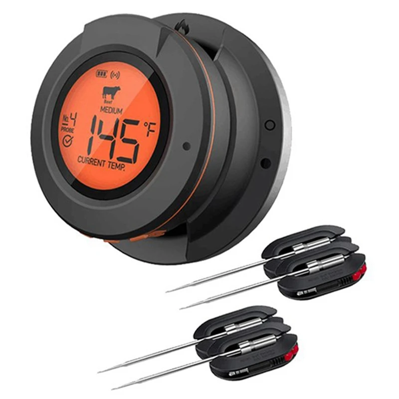 Беспроводной цифровой Bluetooth умный термометр для барбекю/мяса, для мяса, барбекю, угольный гриль и духовка
Беспроводной цифровой Bluetooth умный термометр для барбекю/мяса, для мяса, барбекю, угольный гриль и духовка