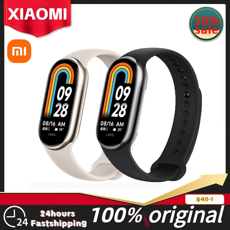 

Xiaomi Mi Band 8 cn version NFCBlood Oxygen AMOLED Screen Fitness Bracelet Miband8 Fitness Traker Heart Rate Monitor Smart Band