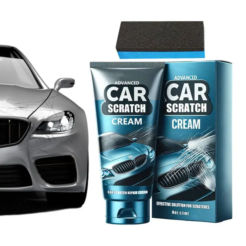 

Car Scratch Repair 60ml Polishing Agent Auto Scratch Repair Car Coat Scratch Repair Paste With Sponge High Protection Car Polish