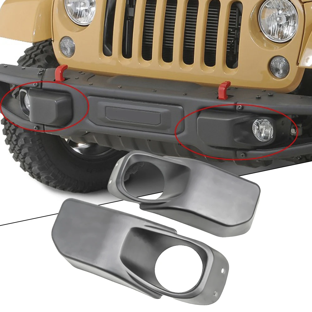 Pair LH & RH Front Bumper Fog Light Lamp Cover Fit For JEEP Wrangler JK 07-17 Exterior Front Bar Fog Light Cover Kit
Pair LH & RH Front Bumper Fog Light Lamp Cover Fit For JEEP Wrangler JK 07-17 Exterior Front Bar Fog Light Cover Kit