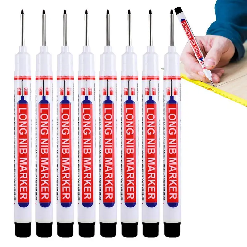 Маркер для глубоких отверстий с длинной головкой, 8 шт., Водонепроницаемый Многофункциональный маркер для глубоких отверстий для дрели для художников и начинающих
Маркер для глубоких отверстий с длинной головкой, 8 шт., Водонепроницаемый Многофункциональный маркер для глубоких отверстий для дрели для художников и начинающих
