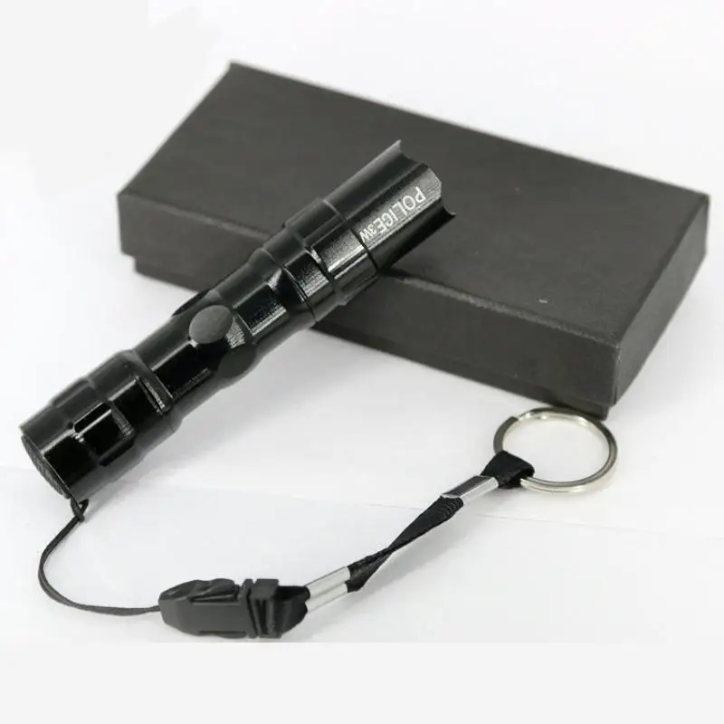 Outdoor Lighting 3W Police Led Flashlight T6 Waterproof Shock Resistant Aluminum Super Bright Led Flashlight With Hand Strap
Outdoor Lighting 3W Police Led Flashlight T6 Waterproof Shock Resistant Aluminum Super Bright Led Flashlight With Hand Strap