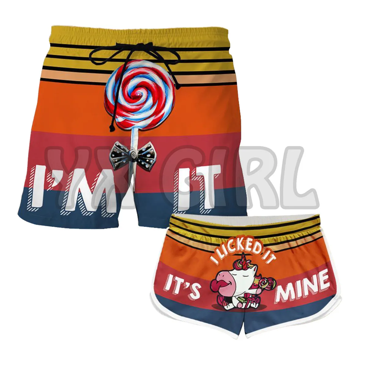 I Licked it 3D All Over Printed Couple Matching Men's Women's Shorts Quick Drying Beach Shorts Summer Beach Swim Trunks
I Licked it 3D All Over Printed Couple Matching Men's Women's Shorts Quick Drying Beach Shorts Summer Beach Swim Trunks