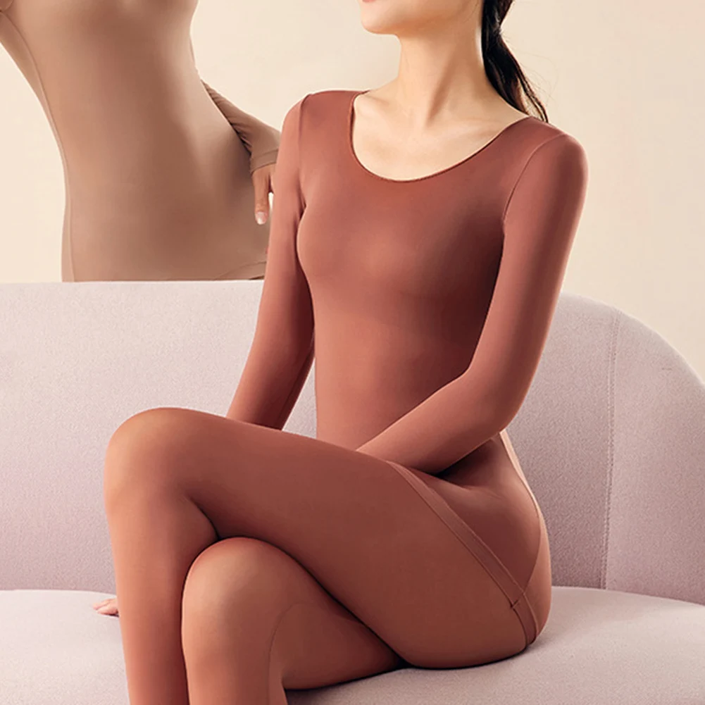 Sexy Thermal Underwear Set For Women Solid Color Elastic Seamless Ladies Autumn Winter Tops Bottoms Pajama Clothing Sets
Sexy Thermal Underwear Set For Women Solid Color Elastic Seamless Ladies Autumn Winter Tops Bottoms Pajama Clothing Sets