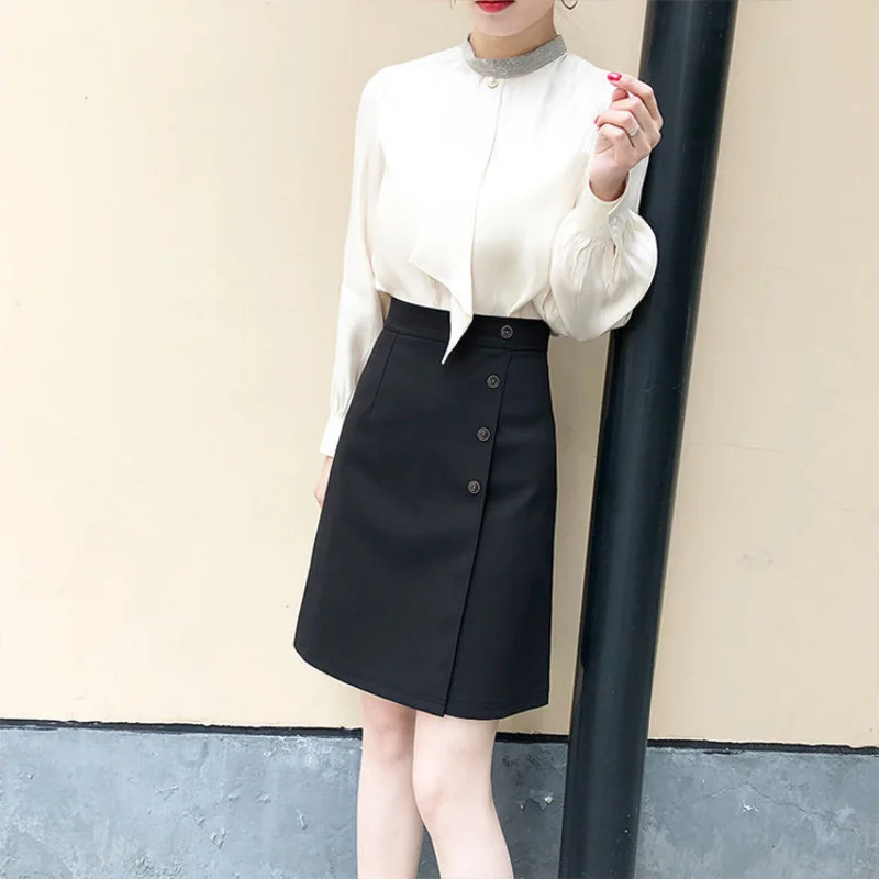 New Summer Women's Solid High Waist Loose Thin Bag Hip Classic A-Line Button Plus Size Fashion Casual Formal Commute Skirt 
New Summer Women's Solid High Waist Loose Thin Bag Hip Classic A-Line Button Plus Size Fashion Casual Formal Commute Skirt