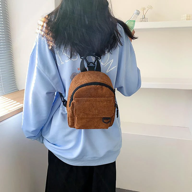 2023 Mini Corduroy Backpack Minimalist Small Back Packs For Girls Kids Travel Casual Bag Student Bookbag Handbag Solid Color
2023 Mini Corduroy Backpack Minimalist Small Back Packs For Girls Kids Travel Casual Bag Student Bookbag Handbag Solid Color