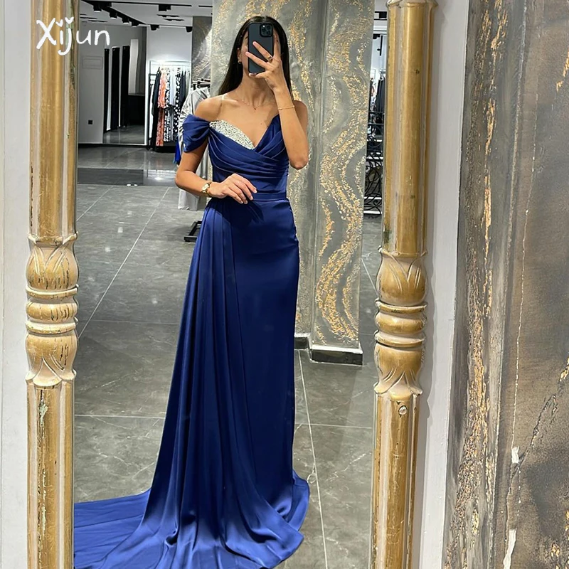 Xijun Arabic Crystal Mermaid Evening Gowns Off The Shoulder Sweetheart Party Dresses Illusion Backless Saudi Arabia Prom Gown
Xijun Arabic Crystal Mermaid Evening Gowns Off The Shoulder Sweetheart Party Dresses Illusion Backless Saudi Arabia Prom Gown