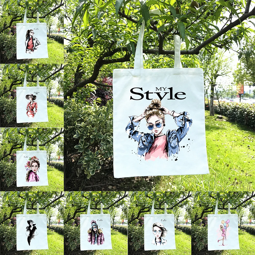 Модная Холщовая Сумка-тоут для девушек, шопер для женщин, легкий саквояж для книг, Повседневная сумка на плечо, вместительная сумка для покупок 
Модная Холщовая Сумка-тоут для девушек, шопер для женщин, легкий саквояж для книг, Повседневная сумка на плечо, вместительная сумка для покупок