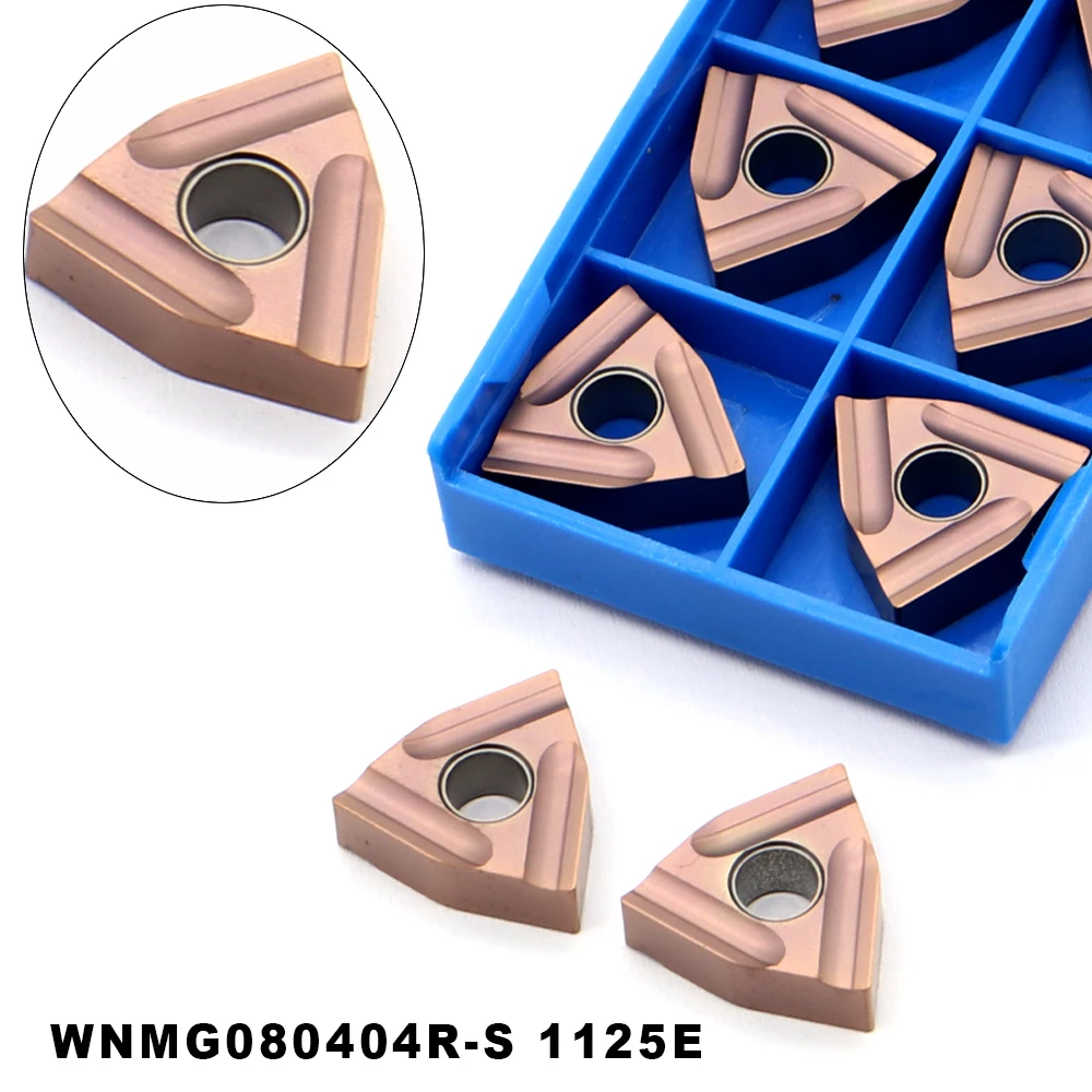 WNMG080404R-S 1125E Carbide Inserts External Turning Tool CNC Lathe Cutter Tools Metal Blade Turning Insert Cutting Tools WNMG
WNMG080404R-S 1125E Carbide Inserts External Turning Tool CNC Lathe Cutter Tools Metal Blade Turning Insert Cutting Tools WNMG