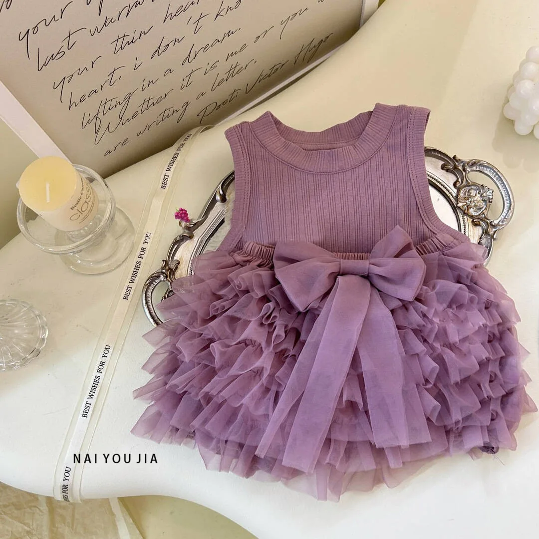 Summer Ins Children Baby Girl 2PCS Clothes Set Muslin Sleeveless Solid Tees Puffy Knotbow Mesh Tutu Skirts Suit Kids Girl Outfit
Summer Ins Children Baby Girl 2PCS Clothes Set Muslin Sleeveless Solid Tees Puffy Knotbow Mesh Tutu Skirts Suit Kids Girl Outfit