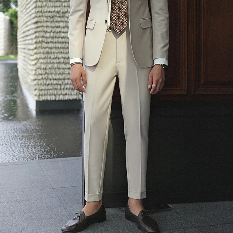 2023 Men Spring Autumn Fashions Slim Fit Formal Trousers Mens Business Casual Suit Pants Male Solid Color Straight Pants W208
2023 Men Spring Autumn Fashions Slim Fit Formal Trousers Mens Business Casual Suit Pants Male Solid Color Straight Pants W208