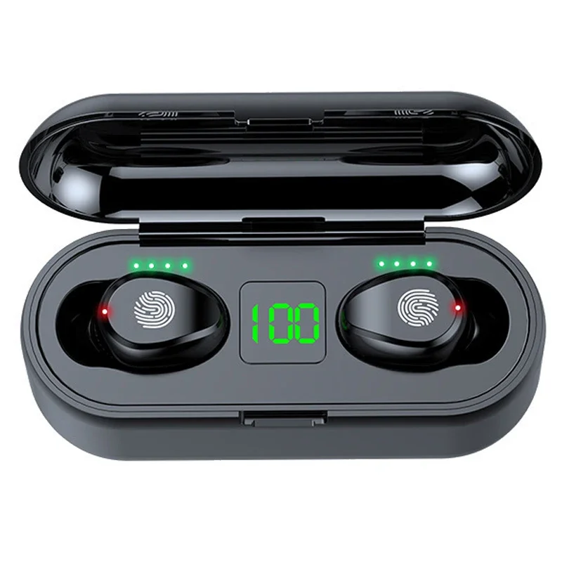 TWS F9 Wireless Earpiece Headphone Earphone Sport Earbuds Headset With For 5.1 Bluetooth Phone Xiaomi Samsung Huawei Iphone OPPO
TWS F9 Wireless Earpiece Headphone Earphone Sport Earbuds Headset With For 5.1 Bluetooth Phone Xiaomi Samsung Huawei Iphone OPPO