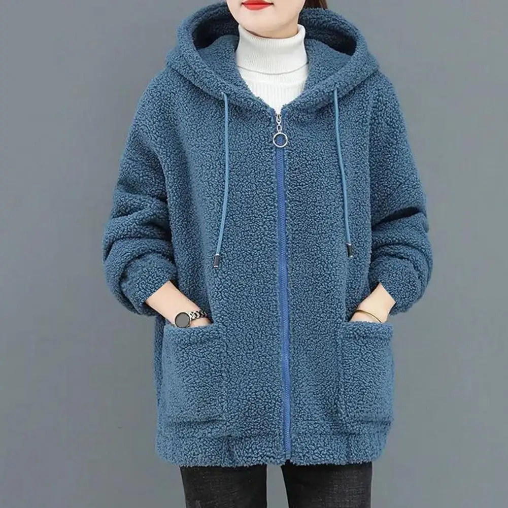 Lady Winter Coat Chic Cardigan Soft Women Coat Hooded Women Coat Fleece Wear-resistant Women Jacket for Daily Wear
Lady Winter Coat Chic Cardigan Soft Women Coat Hooded Women Coat Fleece Wear-resistant Women Jacket for Daily Wear