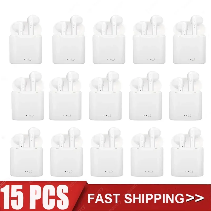 15Pcs I7s Wireless Headphone Bluetooth Earphone Stereo Headset Mini TWS Earbuds with HD Microphone for Iphone Xiaomi Phone
15Pcs I7s Wireless Headphone Bluetooth Earphone Stereo Headset Mini TWS Earbuds with HD Microphone for Iphone Xiaomi Phone