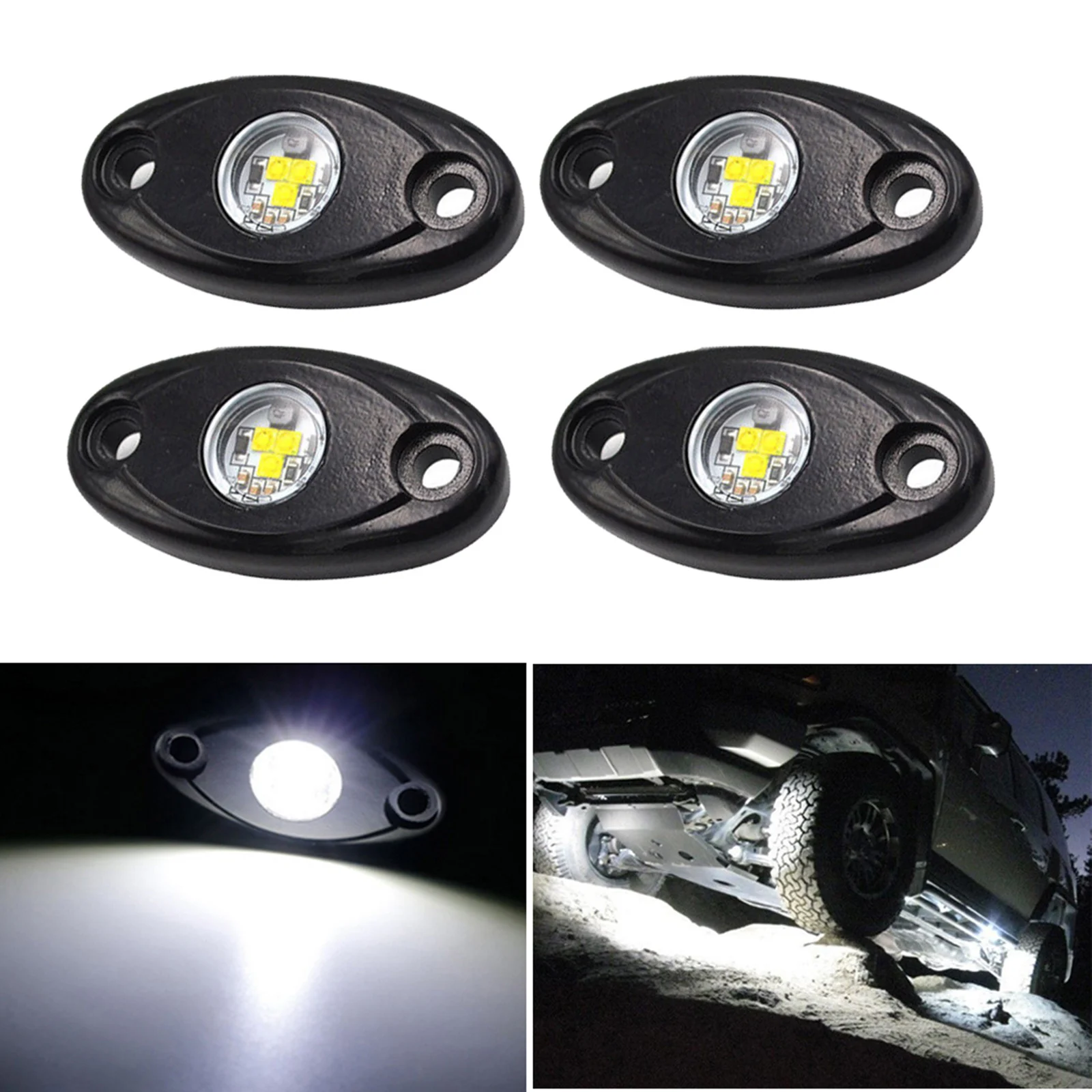 LED Rock Lights 4 PODS Waterproof LED Neon Underglow Light for Car Truck ATV UTV SUV Offroad Boat Underbody Glow Trail Rig Lamp
LED Rock Lights 4 PODS Waterproof LED Neon Underglow Light for Car Truck ATV UTV SUV Offroad Boat Underbody Glow Trail Rig Lamp