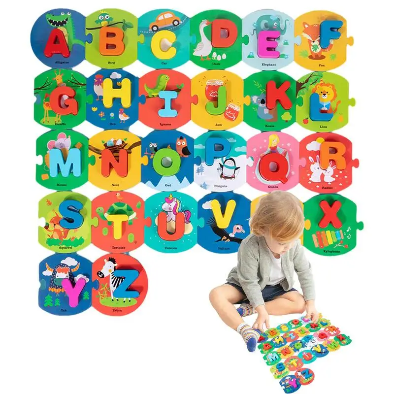 Alphabet Learning Toys Preschool Learning Activities With Cute Pattern Wooden Learning Puzzles Toys Kindergarten School Supplies
Alphabet Learning Toys Preschool Learning Activities With Cute Pattern Wooden Learning Puzzles Toys Kindergarten School Supplies
