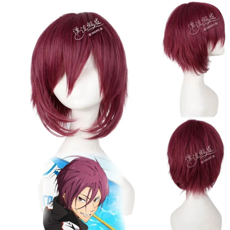 Free Iwatobi Swim Club Rin Matsuoka Cosplay Wig Short Straight Auburn Wigs Bangs For Party Synthetic Hair+Wig Cap
Free Iwatobi Swim Club Rin Matsuoka Cosplay Wig Short Straight Auburn Wigs Bangs For Party Synthetic Hair+Wig Cap