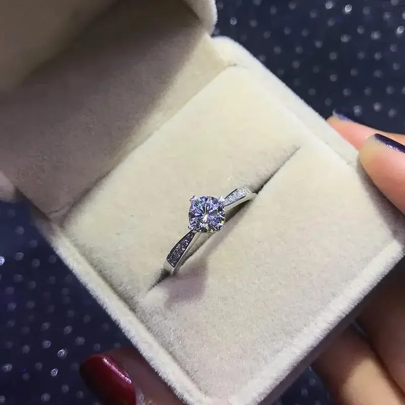 925 Sterling Silver Luxury Crystal Diamond Rings For Woman Fashion Party Wedding Accessories Jewelry Christmas Gifts
925 Sterling Silver Luxury Crystal Diamond Rings For Woman Fashion Party Wedding Accessories Jewelry Christmas Gifts