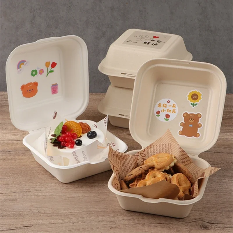 4 Inches Dessert Packing Carton Environmental Protection Degradable Paper Food Box White Square Restaurant Take-out Bento Box
4 Inches Dessert Packing Carton Environmental Protection Degradable Paper Food Box White Square Restaurant Take-out Bento Box