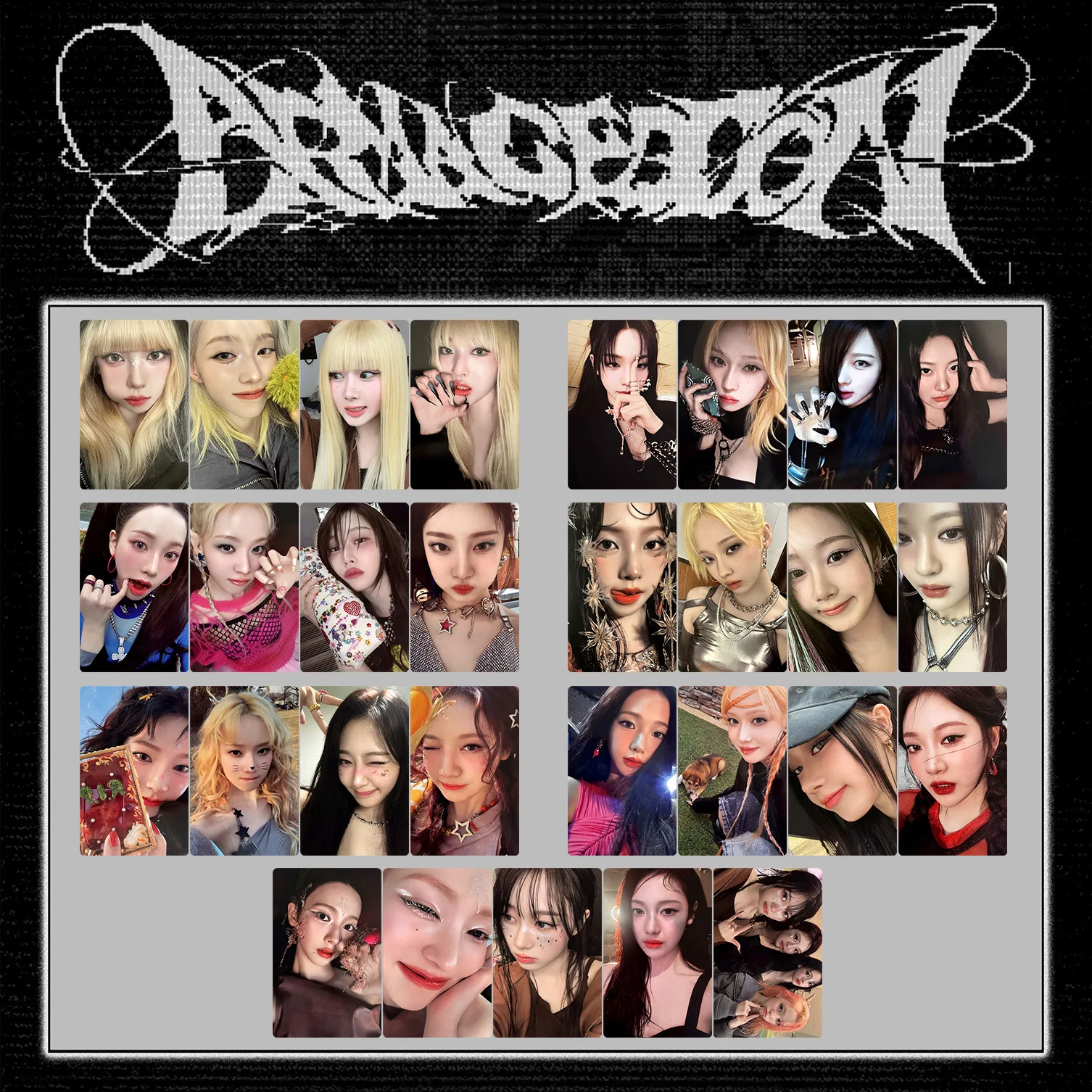 KPOP 4 шт. зимняя Карина Жизель новый альбом «Armageddon» периферические карты NINGNING коллекция поклонников памятные фотокарты
KPOP 4 шт. зимняя Карина Жизель новый альбом «Armageddon» периферические карты NINGNING коллекция поклонников памятные фотокарты