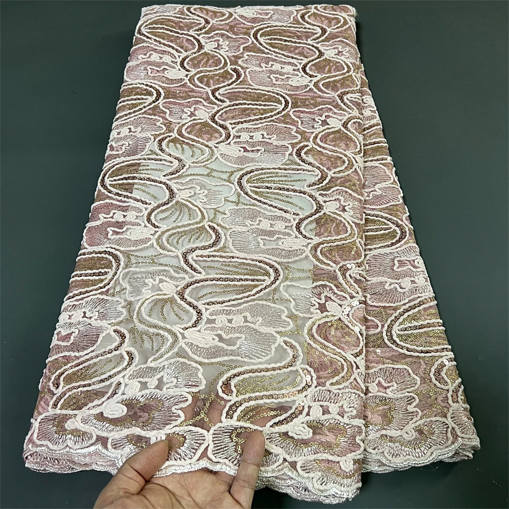Latest 2023High Quality African Nigerian Tulle Lace Fabric With Embroidery Sewing Guipure Organza Prom Dresses Sequins5Yards
Latest 2023High Quality African Nigerian Tulle Lace Fabric With Embroidery Sewing Guipure Organza Prom Dresses Sequins5Yards
