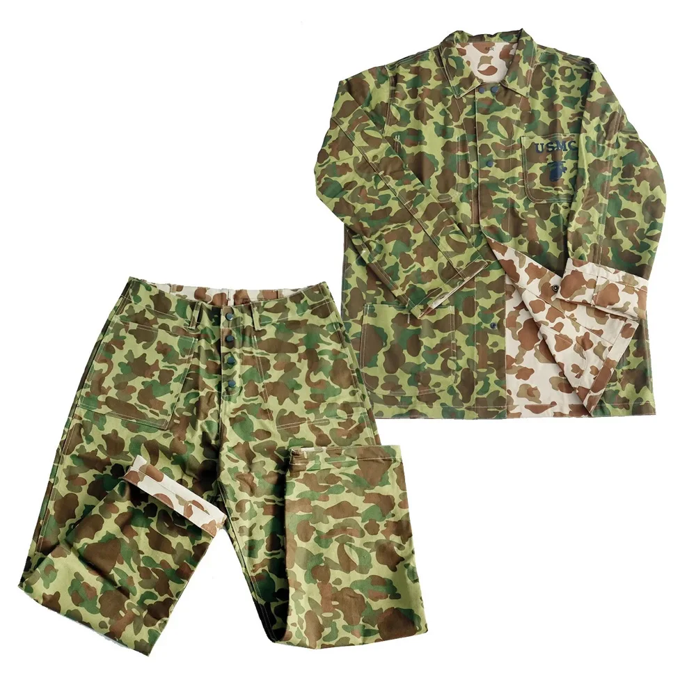 

Outdoor American Tactical Jacket for Men, WW II, Camo Suit, US Marine Corps, Outdoor Jacket, Pants, A Replica