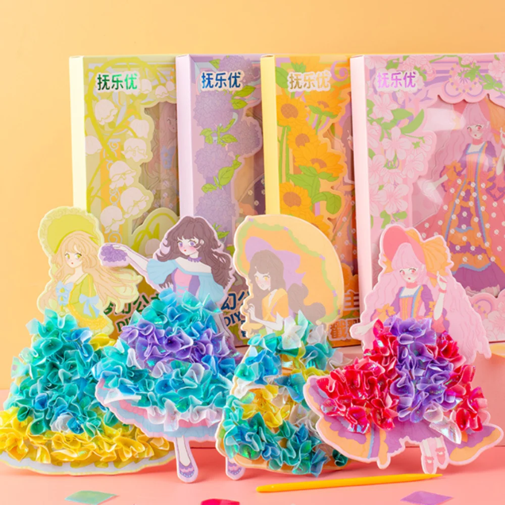 Kids DIY Craft Toys Painting Sticker Kids Art Girls Poking Painting Princess Handmade Educational Magical Children Gifts Toy
Kids DIY Craft Toys Painting Sticker Kids Art Girls Poking Painting Princess Handmade Educational Magical Children Gifts Toy
