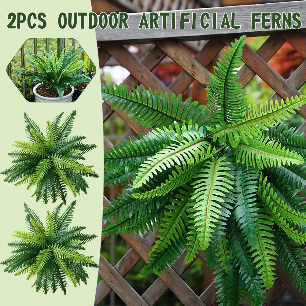 2pcs Artificial Ferns for Outdoors Plastic Creeper Green Ivy Wall Hanging Plants Branch For Home Garden Wedding Decor
2pcs Artificial Ferns for Outdoors Plastic Creeper Green Ivy Wall Hanging Plants Branch For Home Garden Wedding Decor