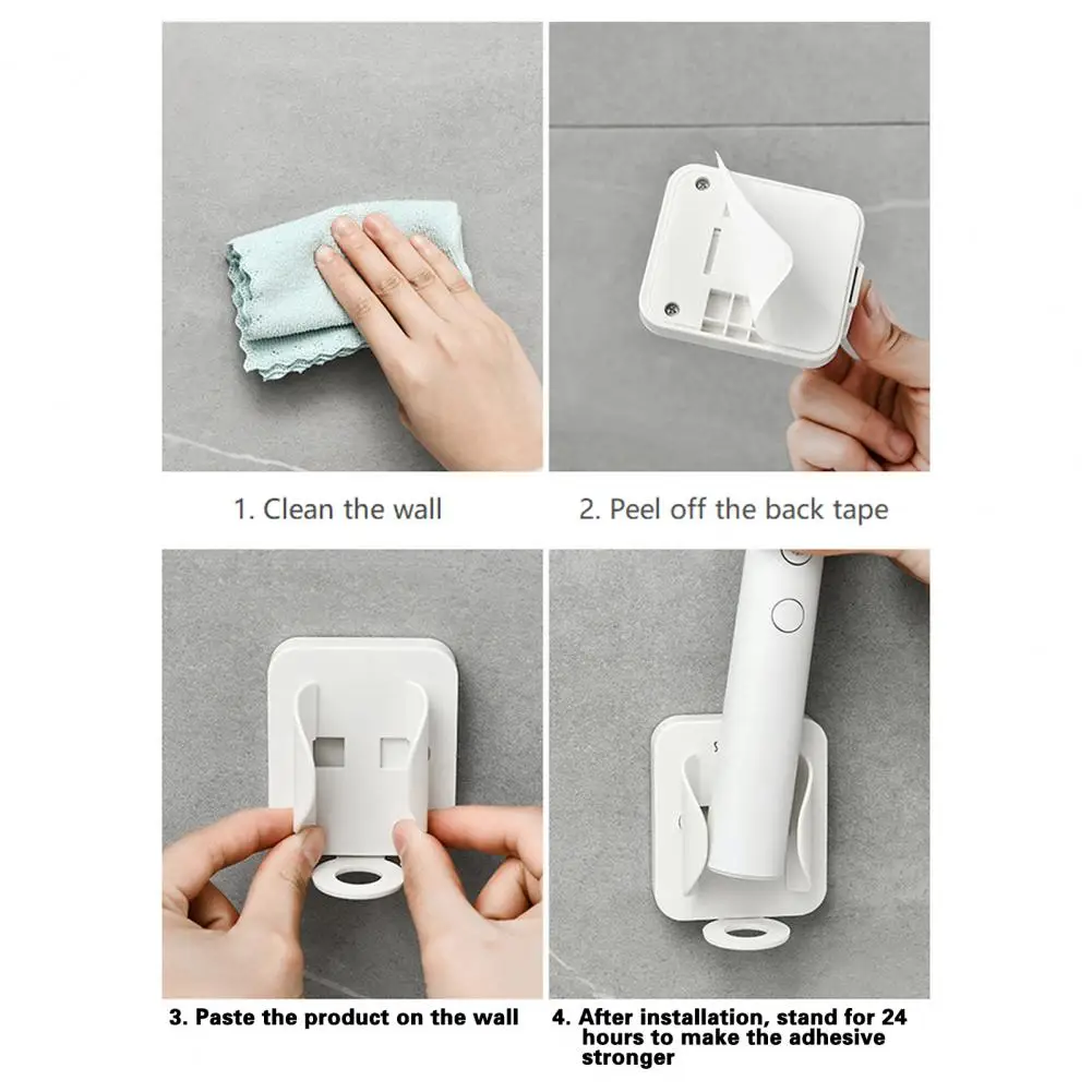 Toothbrush Bracket Convenient Wrap Around Design Wall-Mounted Electric Toothbrush Stand Rack Organizer Bathroom Accessories
Toothbrush Bracket Convenient Wrap Around Design Wall-Mounted Electric Toothbrush Stand Rack Organizer Bathroom Accessories
