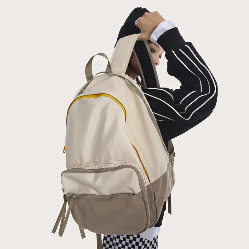 Chikage Color Contrast Large Capacity Schoolbag High Quality Unisex Simple Leisure Backpack Portable Waterproof Backpack
Chikage Color Contrast Large Capacity Schoolbag High Quality Unisex Simple Leisure Backpack Portable Waterproof Backpack