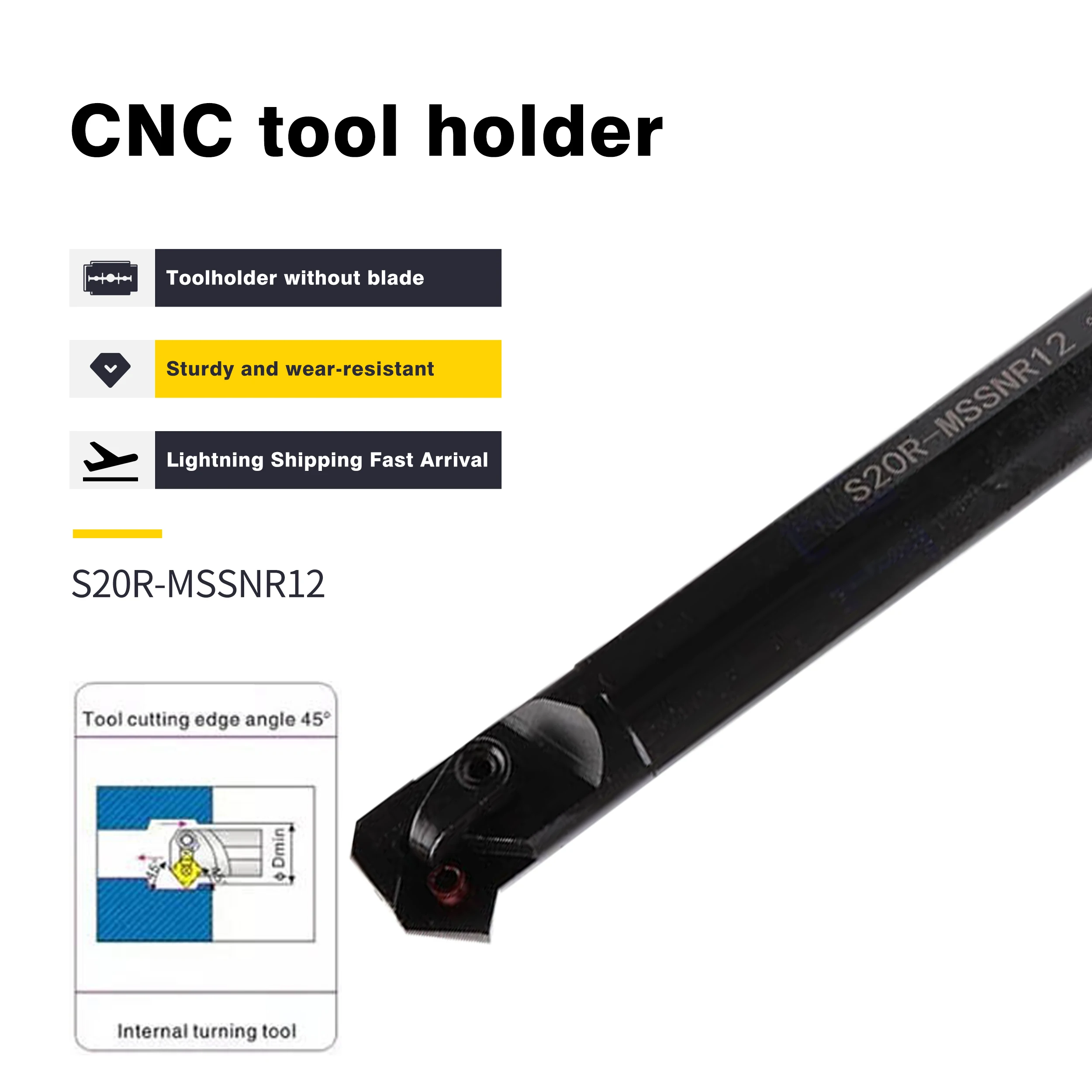 1 шт., внутренний держатель для токарного станка
1 шт., внутренний держатель для токарного станка