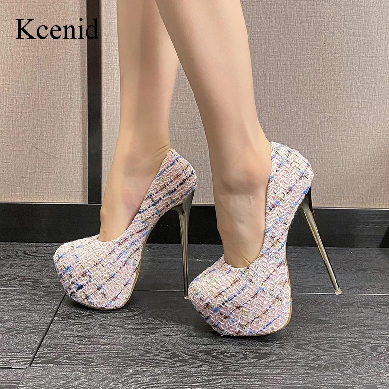 Kcenid Spring Autumn Elegant Platform Pumps High Heels Women Shoes Round Toe Wedding Stripper Stiletto Party Pumps Women
Kcenid Spring Autumn Elegant Platform Pumps High Heels Women Shoes Round Toe Wedding Stripper Stiletto Party Pumps Women