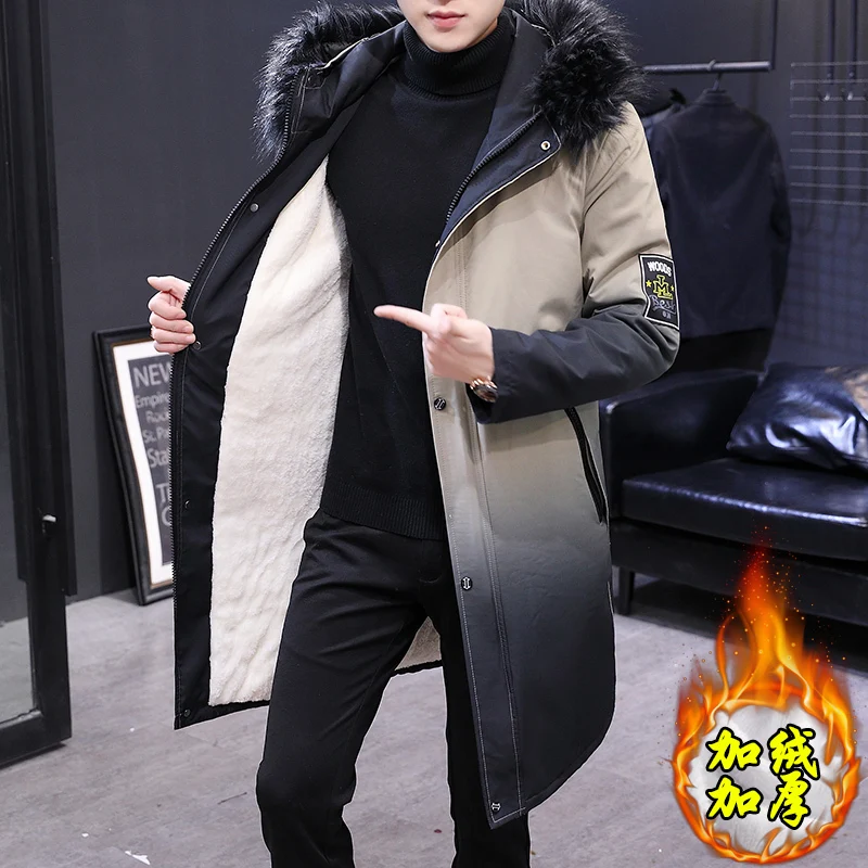 Men's Long Casual Winter Plush Lining Trench Coat with Fur Collar Winter Outwear Size M-4XL
Men's Long Casual Winter Plush Lining Trench Coat with Fur Collar Winter Outwear Size M-4XL