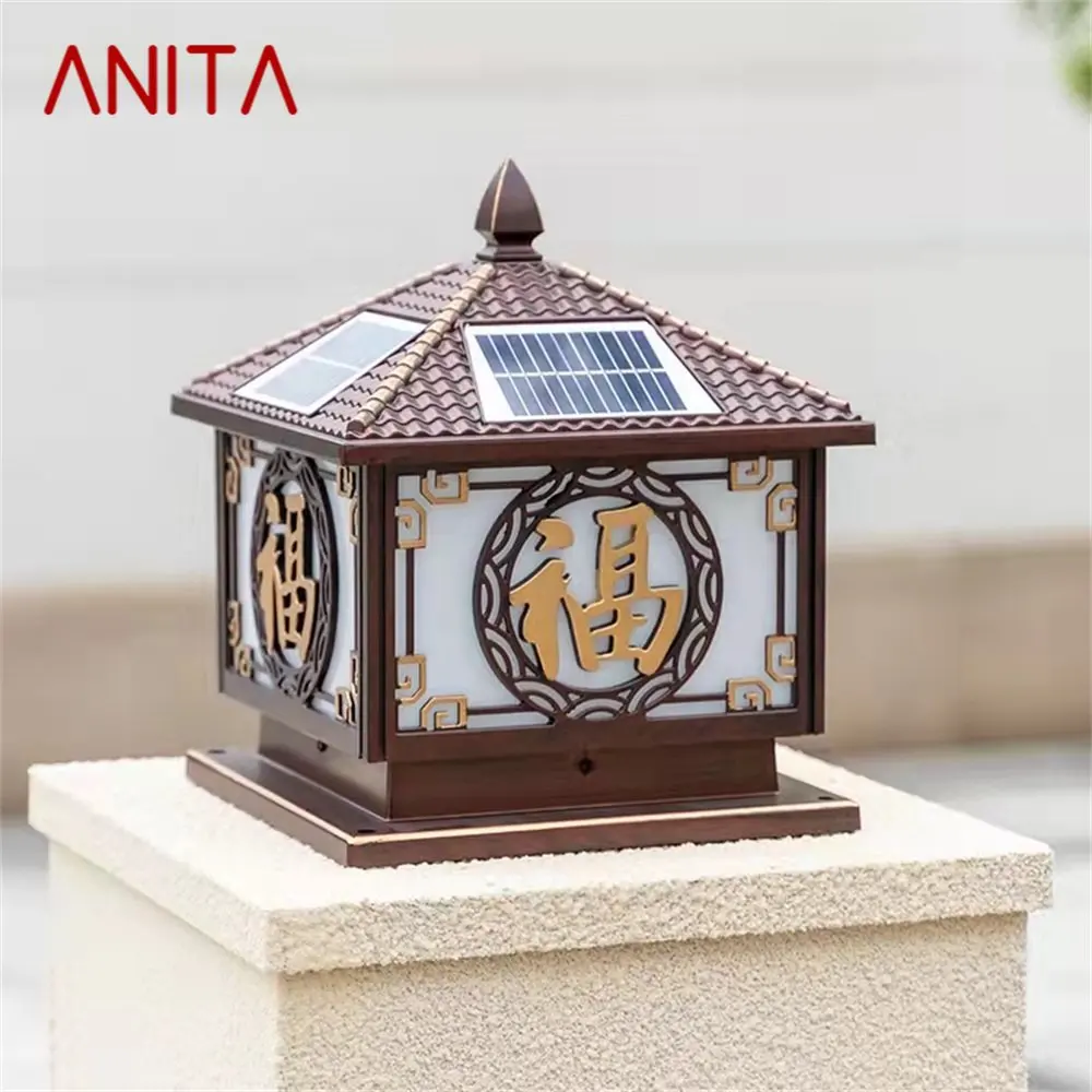 ANITA Black Lawn Lamp Outdoor Retro LED Lighting Waterproof Classical for Home Villa Path Garden Solar
ANITA Black Lawn Lamp Outdoor Retro LED Lighting Waterproof Classical for Home Villa Path Garden Solar
